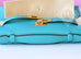 Hermes Blue Bleu Paon Mini Kelly Pochette Clutch - New - MAISON de LUXE - 7