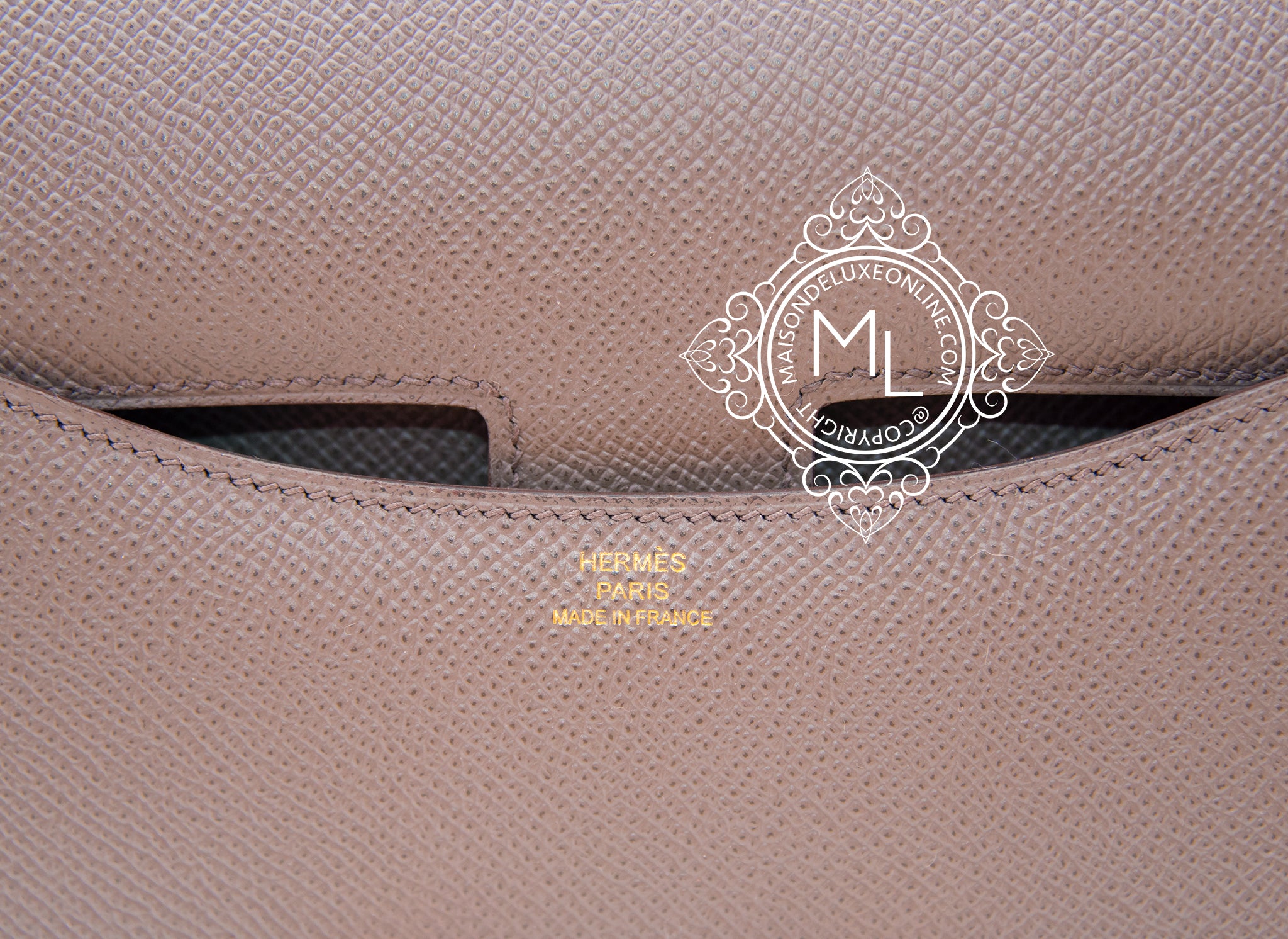 Hermes Gris Etain Gray Epsom Grey Constance Mini 18 19 bag Handbag