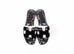 Hermes Women's Black Velvet Oran Sandal Slipper 37 Shoes