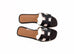 Hermes Women's Black Oran Sandal Slipper 38 Shoes