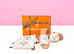 Hermes Women's Metallic Rose Dore Oran Sandal Slipper 38 Shoes