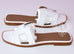Hermes Womens White Oran Sandal Slipper 37 Shoes - New - MAISON de LUXE - 2