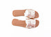Hermes Women's Metallic Rose Dore Oran Sandal Slipper 38 Shoes