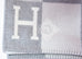 Hermes Large Gris Clair Wool Cashmere H Avalon III Blanket - New - MAISON de LUXE - 6