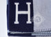 Hermes Caban Blue Wool Cashmere H Avalon III Blanket