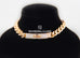 Hermes Rose Gold Diamond Kelly Gourmette Bracelet ST