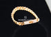 Hermes Rose Gold Diamond Kelly Gourmette Bracelet ST