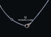 Hermes White Gold Diamond Finesse Pendant Necklace