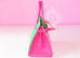 Hermes Pink Rose Confetti Rose Tyrien Bamboo (Bambou) Epsom Birkin 30 Handbag