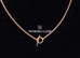 Hermes Rose Gold Echappee PM Pendant Necklace