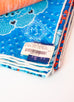 Hermes "Parures de Samourais" Blue Cashmere 140 GM Shawl Scarf