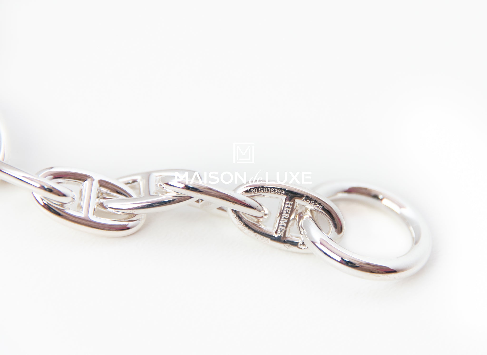 Silver Hermes Chaine d'Ancre Anchor Bracelet – Designer Revival