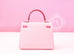 Hermes Pink Rose Sakura + Rose Lipstick HSS Sellier Kelly 25 Handbag