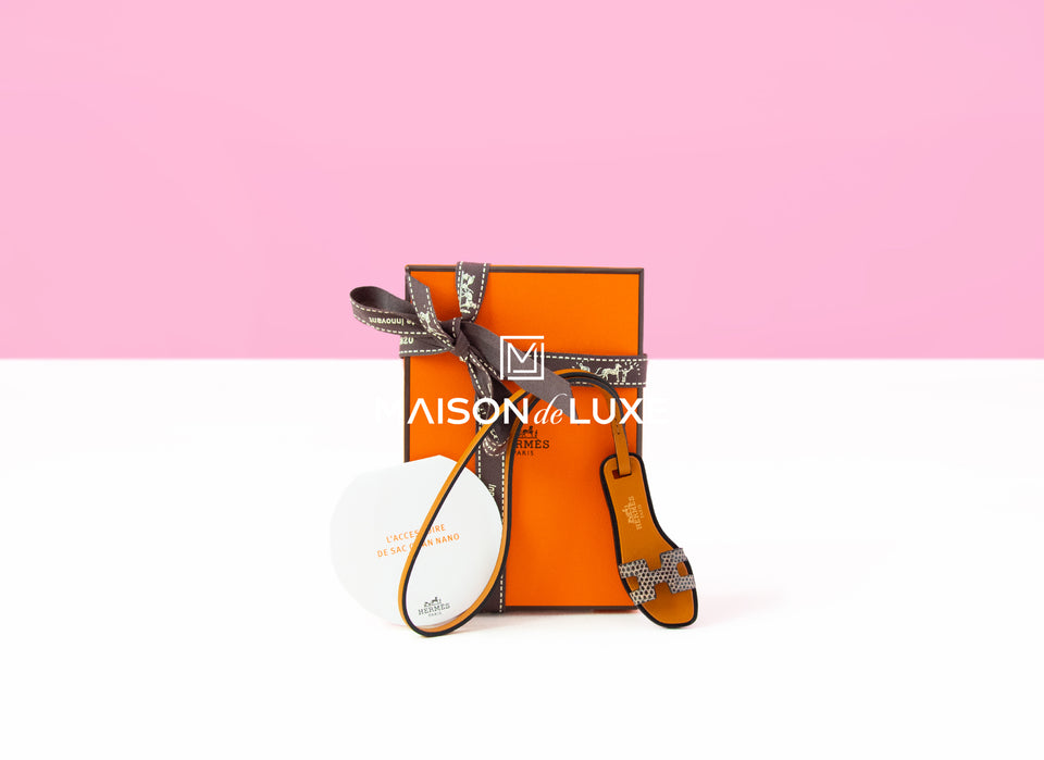 Hermes Ombre Lizard Oran Nano Bag Charm