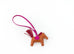 Hermes Gold Rubis Rose Pourpre Grigri Rodeo Horse Bag Charm PM