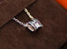 Hermes Noir Black Mini Pop H Pendant Necklace