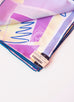 Hermes Purple Twill Silk 90 cm Sea Surf and Fun Scarf