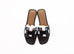 Hermes Women's Black Oran Sandal Slipper 39 Shoes
