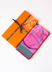 Hermes "Fouets et Badines" Pink Cashmere 140 GM Shawl Scarf