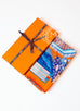 Hermes "Les Tresors d'un Artiste" Orange Cashmere 140 GM Shawl Scarf