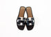 Hermes Women's Black Oran Sandal Slipper 37 Shoes
