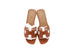 Hermes Women's Gold Oran Sandal Slipper 38 Shoes