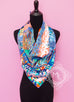 Hermes Orange Twill Silk 90 cm Into the Canadian Wild Scarf