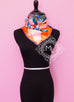 Hermes Orange Twill Silk 90 cm Into the Canadian Wild Scarf