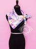 Hermes Purple Twill Silk 90 cm Sea Surf and Fun Scarf