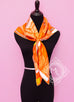 Hermes Orange Twill Silk 90 cm Sea Surf and Fun Scarf