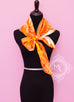 Hermes Orange Twill Silk 90 cm Sea Surf and Fun Scarf