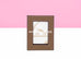 Hermes Classic Pleiade Etoupe Leather Photo Frame