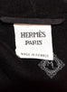 Hermes 2016 Fall Black Double Face Cashmere Coat Eu 38