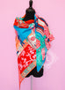 Hermes "Parures de Samourais" Pink Cashmere 140 GM Shawl Scarf