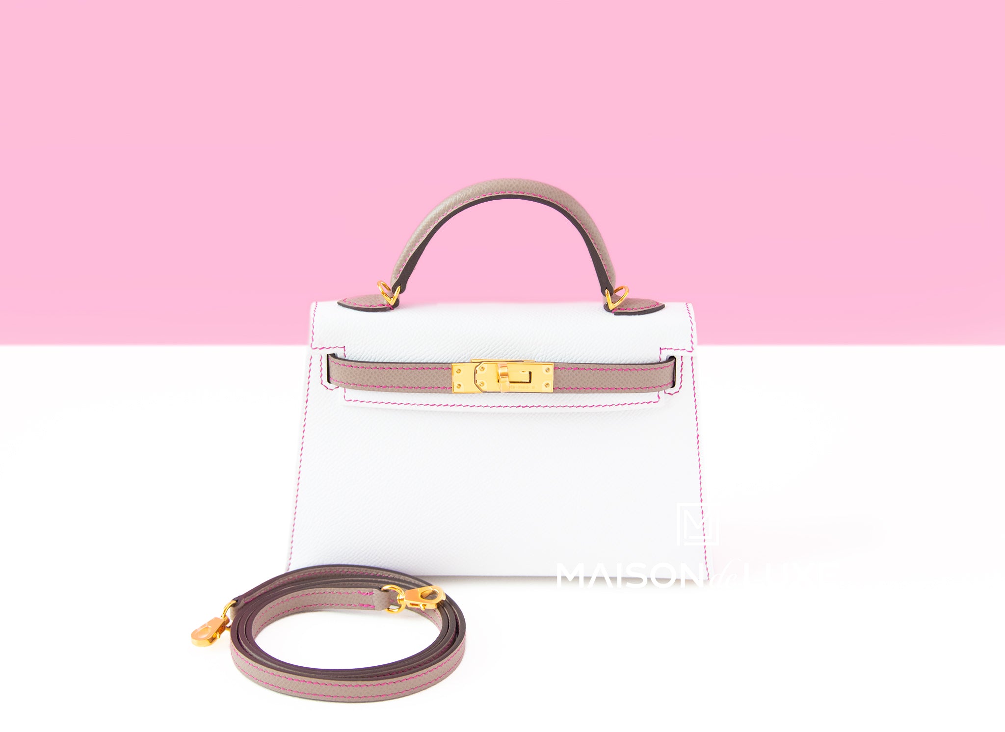 Hermes Gold Epsom Mini Kelly II 20 cm