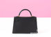 Hermes Noir Black Epsom Mini Kelly II 20 cm