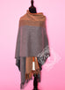 Hermes Cashmere Wool Gold Grey Rocabar Bivouac Poncho Cape