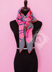 Hermes "Fouets et Badines" Pink Cashmere 140 GM Shawl Scarf