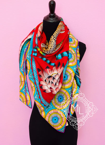 Hermes カレジェアン サバンナのダンス The Savana Dance Hermes Vintage Silk Scarf “THE SAVANA DANCE