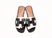 Hermes Womens Black Oran Sandal Slipper 36 Shoes