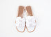Hermes Womens White Oran Sandal Slipper 36 Shoes