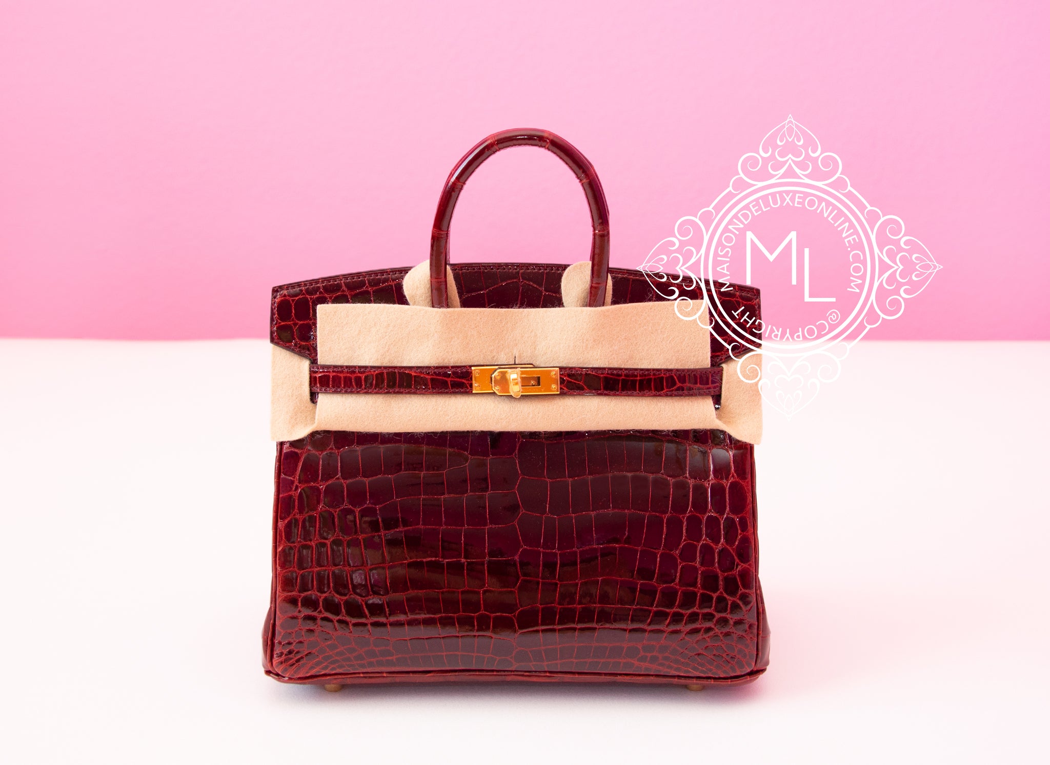 hermes bag burgundy