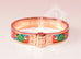 Hermes Balades Equestres Folk Enamel Bangle S