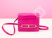 Hermes Roulis Mini 18 Rose Scheherazade Crocodile Alligator Handbag