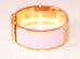 Hermes Pink Clic Clac Gold Hardware Bracelet PM