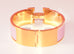 Hermes Pink Clic Clac Gold Hardware Bracelet PM