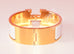 Hermes White Clic Clac Gold Hardware Bracelet PM