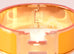 Hermes Yellow Clic Clac Gold Hardware Bracelet PM