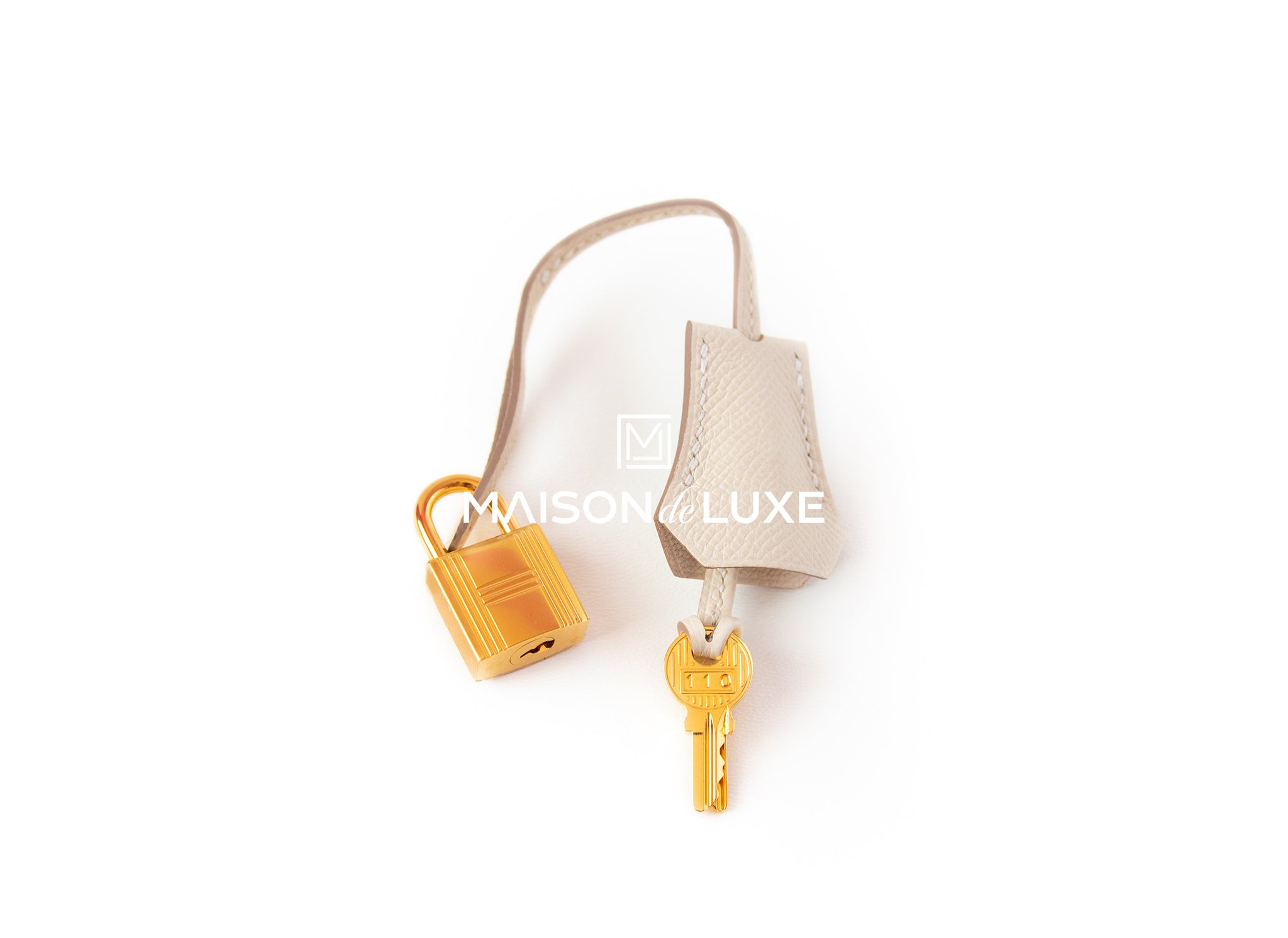 Hermes Kelly 25 Sellier, Craie (Ivory/White) and Gold (Tan/Caramel) Epsom  Leather with Brushed Gold Hardware, New in Box WA001