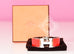 Hermes Red Clic Clac Palladium Hardware Bracelet PM